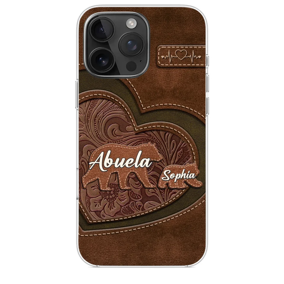 Every Hug From Grandma Felt Like Coming Home - Family Personalized Custom Clear Phone Case - Gift For Mom, Grandma