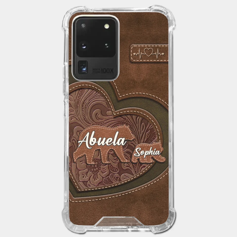 Every Hug From Grandma Felt Like Coming Home - Family Personalized Custom Clear Phone Case - Gift For Mom, Grandma