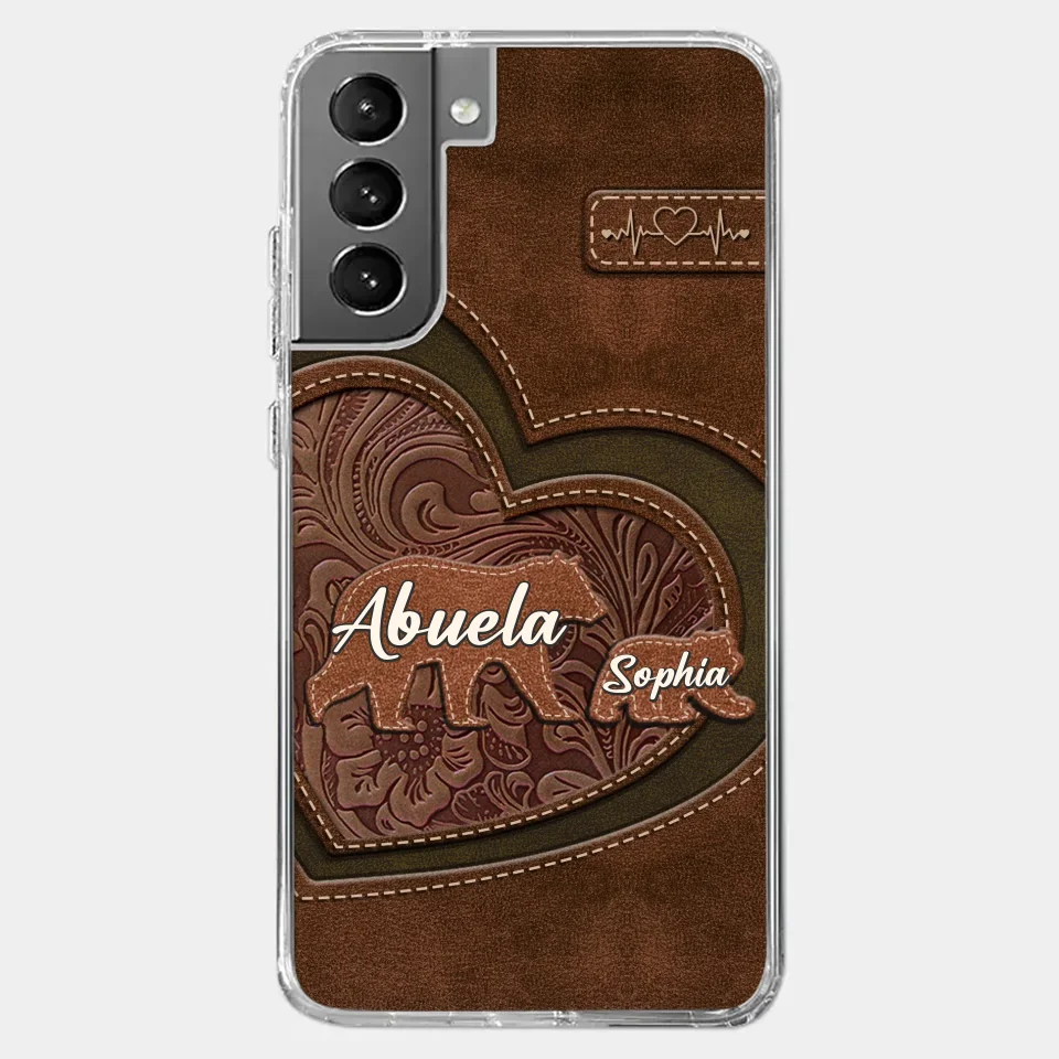 Every Hug From Grandma Felt Like Coming Home - Family Personalized Custom Clear Phone Case - Gift For Mom, Grandma