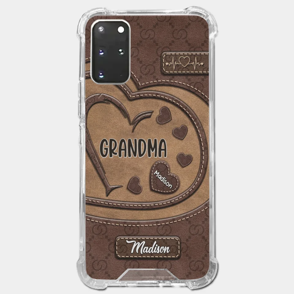 Rooted In Love, Growing Together - Family Personalized Custom Clear Phone Case - Gift For Mom, Grandma