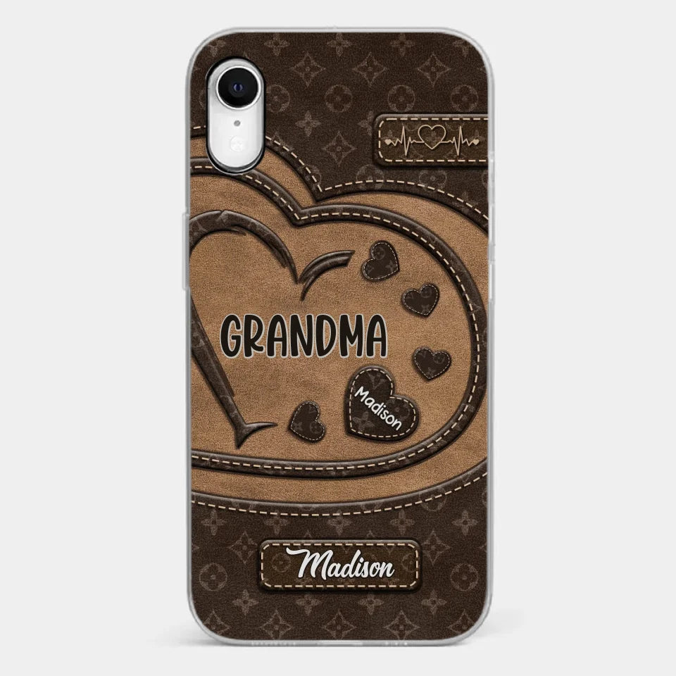 We Are Born Of Love - Family Personalized Custom Clear Phone Case - Gift For Mom, Grandma