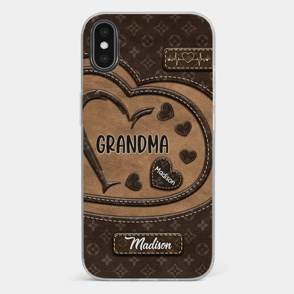 We Are Born Of Love - Family Personalized Custom Clear Phone Case - Gift For Mom, Grandma