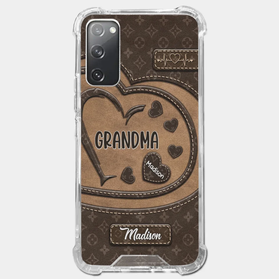 We Are Born Of Love - Family Personalized Custom Clear Phone Case - Gift For Mom, Grandma