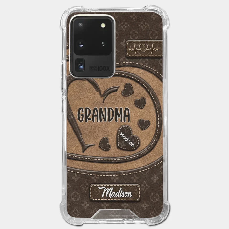We Are Born Of Love - Family Personalized Custom Clear Phone Case - Gift For Mom, Grandma