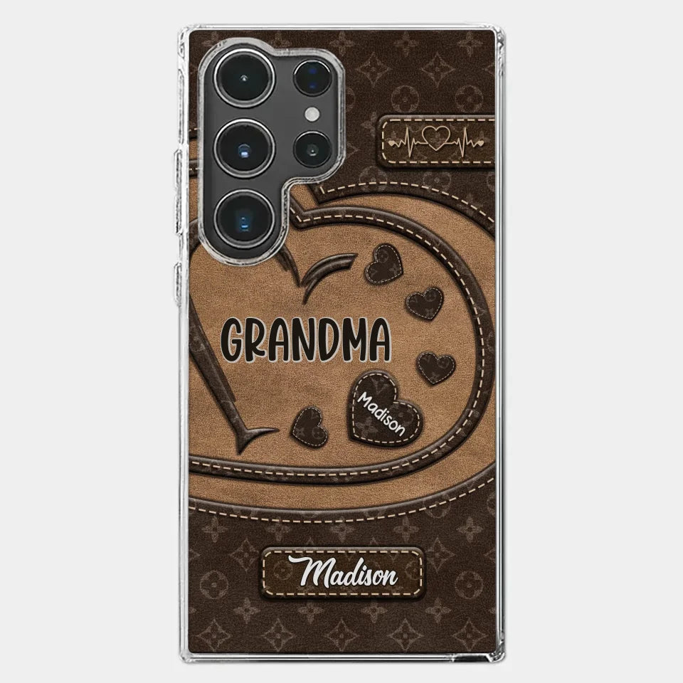 We Are Born Of Love - Family Personalized Custom Clear Phone Case - Gift For Mom, Grandma