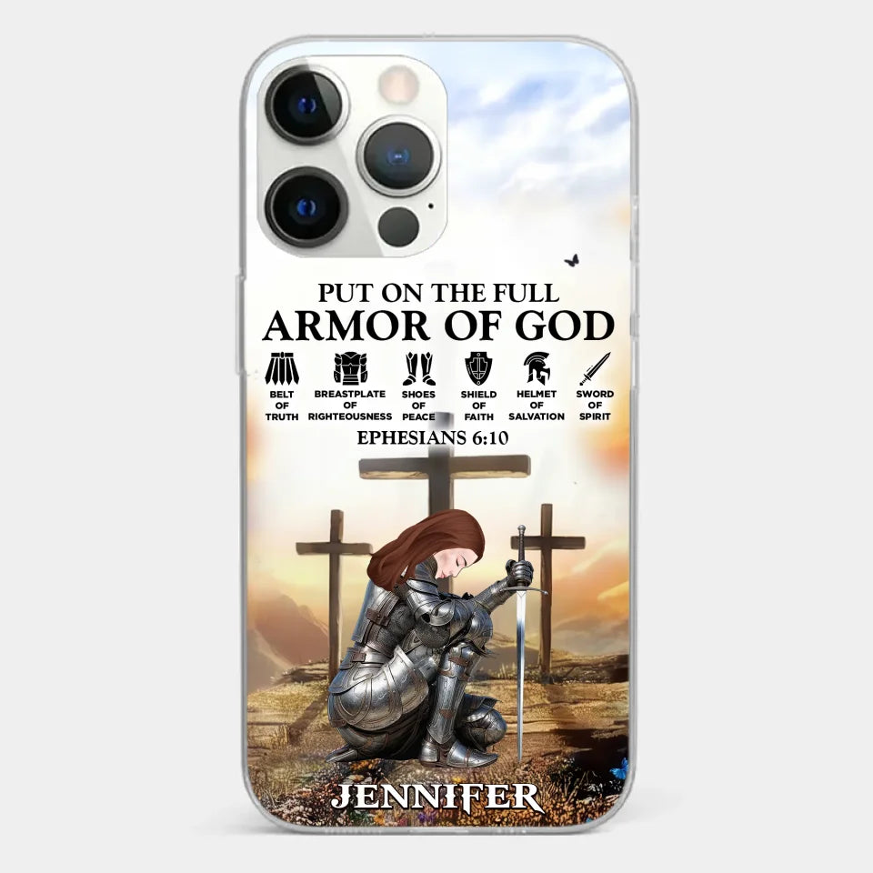 Ephesians 6 10 - Family Personalized Custom Clear Phone Case - Gift For Yourself, Best Friends, Siblings, Family Members