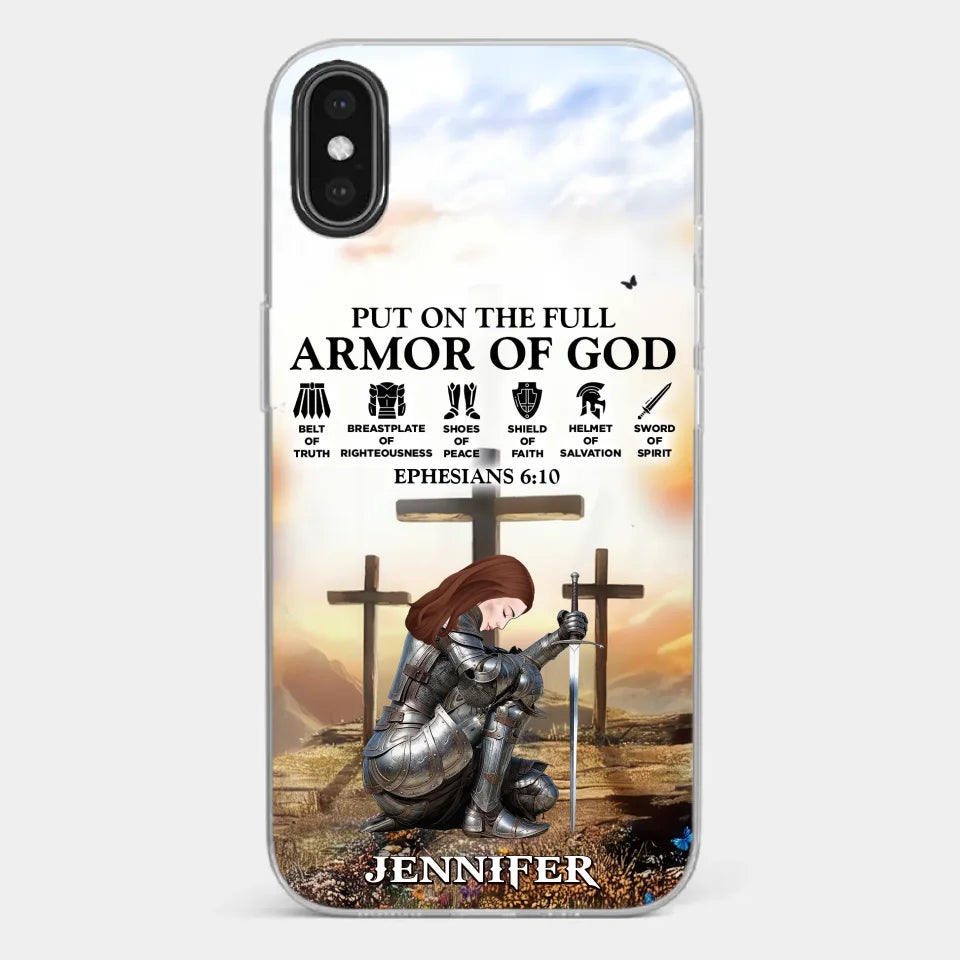 Ephesians 6 10 - Family Personalized Custom Clear Phone Case - Gift For Yourself, Best Friends, Siblings, Family Members