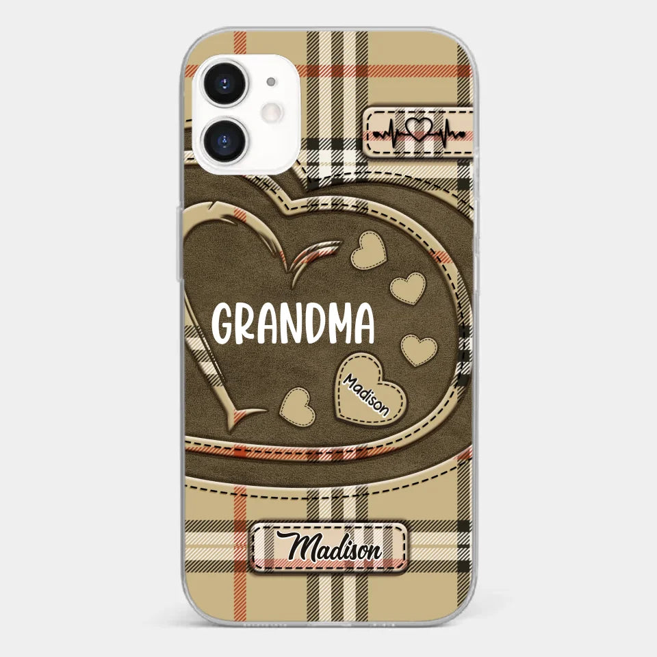 Her Love Is A Legacy That Never Fades - Family Personalized Custom Clear Phone Case - Gift For Mom, Grandma