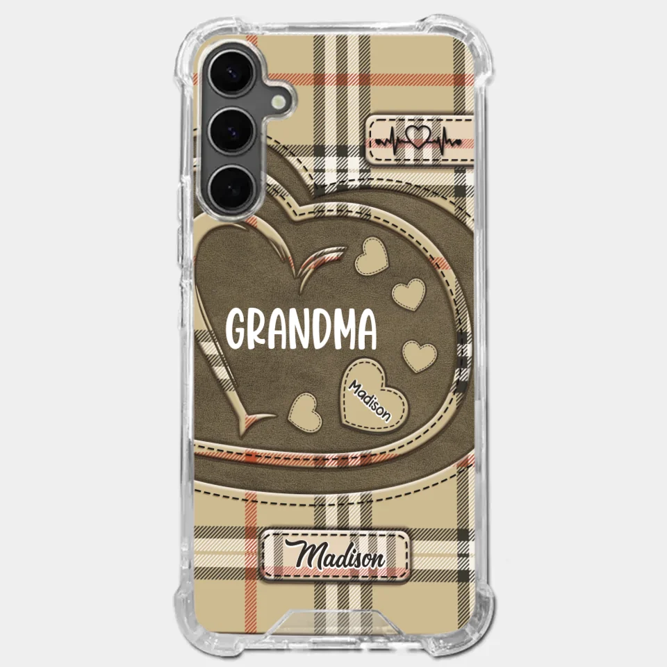 Her Love Is A Legacy That Never Fades - Family Personalized Custom Clear Phone Case - Gift For Mom, Grandma