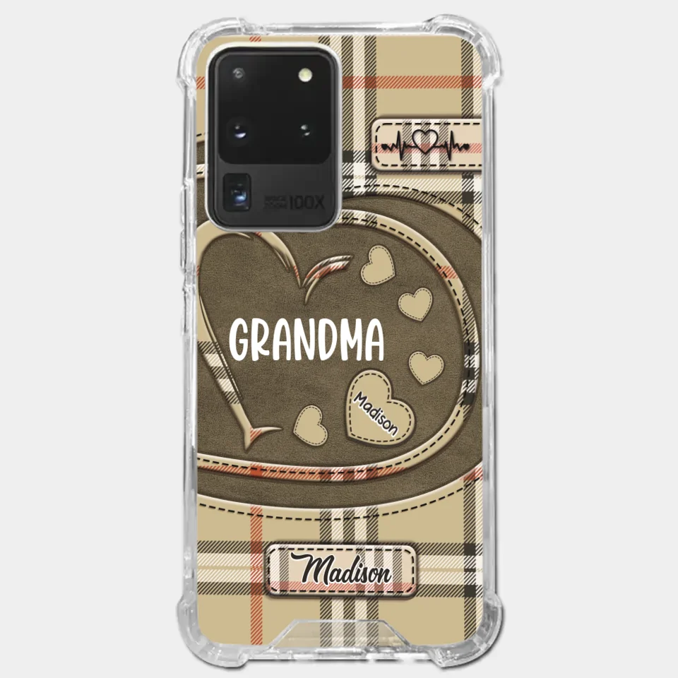 Her Love Is A Legacy That Never Fades - Family Personalized Custom Clear Phone Case - Gift For Mom, Grandma