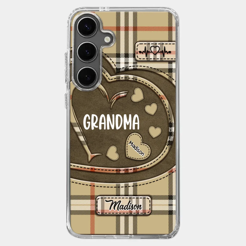 Her Love Is A Legacy That Never Fades - Family Personalized Custom Clear Phone Case - Gift For Mom, Grandma