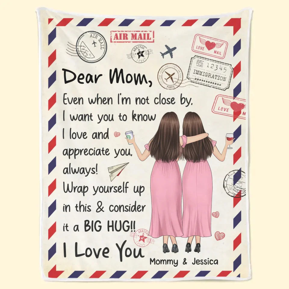 My First Love, My Forever Hero - Family Personalized Custom Blanket - Gift For Mom, Daughter