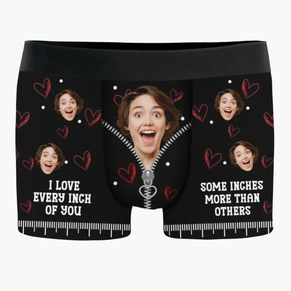 Custom Photo You’re My Favorite Reason To Lose Sleep - Couple Personalized Custom Boxer Briefs, Men's Boxers - Gift For Husband Wife, Anniversary