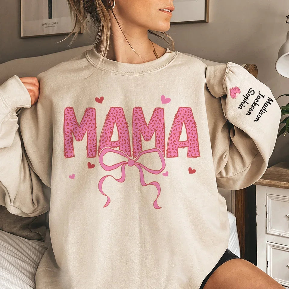 Your Love Is My Strength, Always - Family Personalized Custom Unisex Sweatshirt, Hoodie With Design On Sleeve - Gift For Mom, Grandma