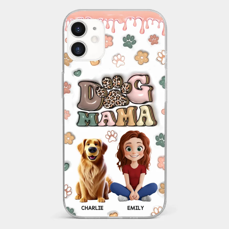Happiness Is A Warm Puppy - Dog Personalized Custom 3D Inflated Effect Printed Clear Phone Case - Gift For Pet Owners, Pet Lovers