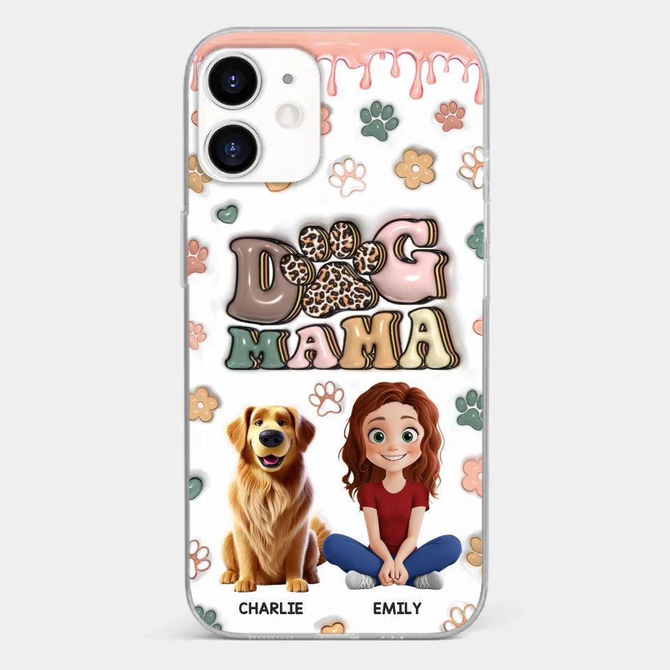 Happiness Is A Warm Puppy - Dog Personalized Custom 3D Inflated Effect Printed Clear Phone Case - Gift For Pet Owners, Pet Lovers