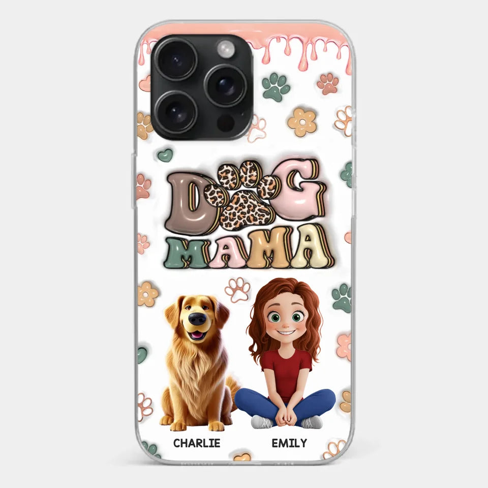 Happiness Is A Warm Puppy - Dog Personalized Custom 3D Inflated Effect Printed Clear Phone Case - Gift For Pet Owners, Pet Lovers