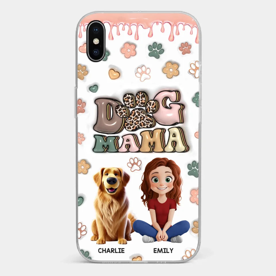 Happiness Is A Warm Puppy - Dog Personalized Custom 3D Inflated Effect Printed Clear Phone Case - Gift For Pet Owners, Pet Lovers