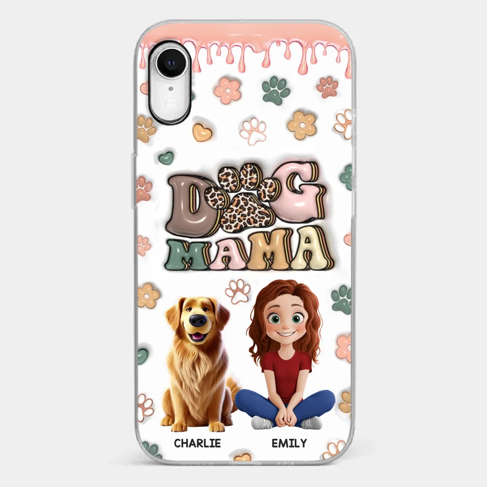 Happiness Is A Warm Puppy - Dog Personalized Custom 3D Inflated Effect Printed Clear Phone Case - Gift For Pet Owners, Pet Lovers