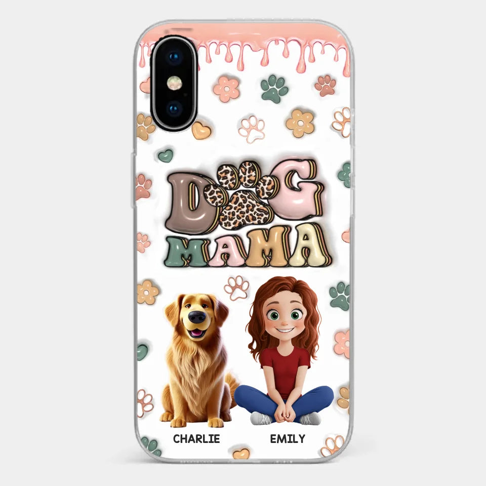 Happiness Is A Warm Puppy - Dog Personalized Custom 3D Inflated Effect Printed Clear Phone Case - Gift For Pet Owners, Pet Lovers