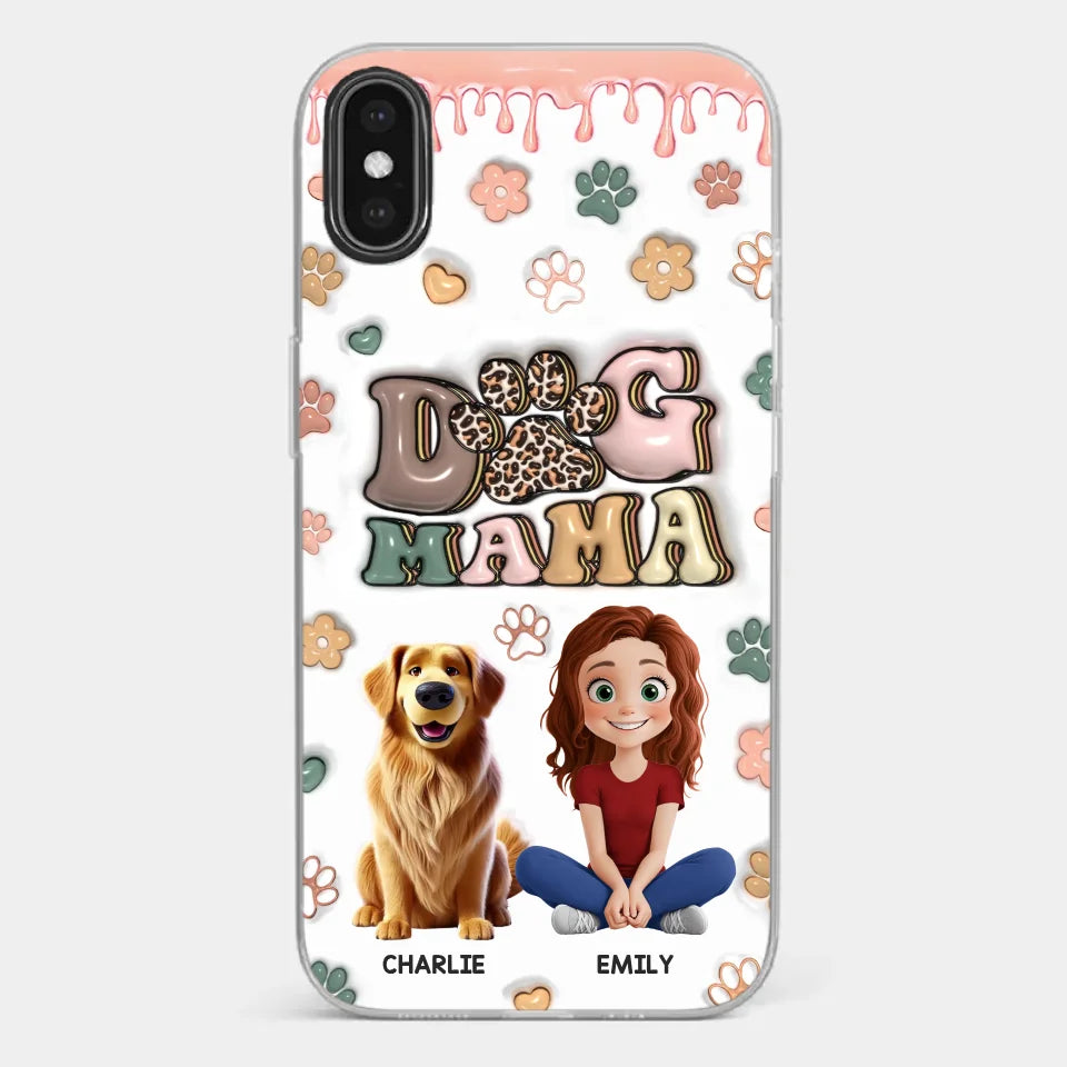 Happiness Is A Warm Puppy - Dog Personalized Custom 3D Inflated Effect Printed Clear Phone Case - Gift For Pet Owners, Pet Lovers