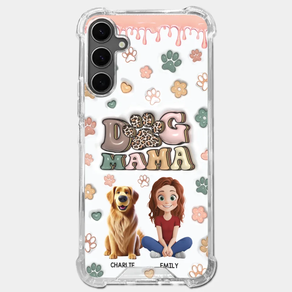 Happiness Is A Warm Puppy - Dog Personalized Custom 3D Inflated Effect Printed Clear Phone Case - Gift For Pet Owners, Pet Lovers
