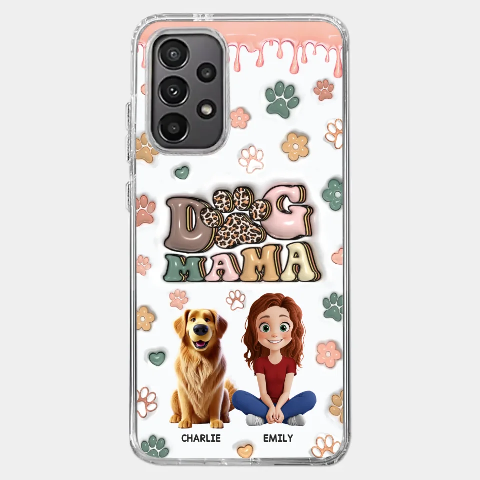 Happiness Is A Warm Puppy - Dog Personalized Custom 3D Inflated Effect Printed Clear Phone Case - Gift For Pet Owners, Pet Lovers