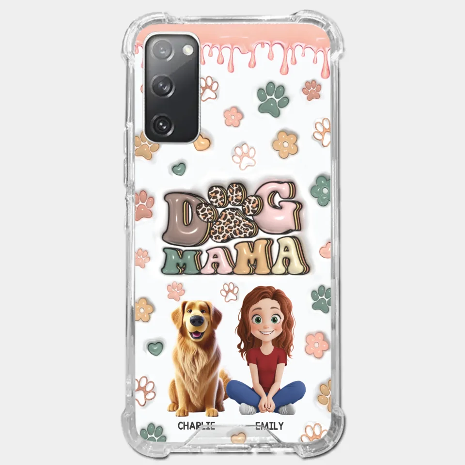 Happiness Is A Warm Puppy - Dog Personalized Custom 3D Inflated Effect Printed Clear Phone Case - Gift For Pet Owners, Pet Lovers