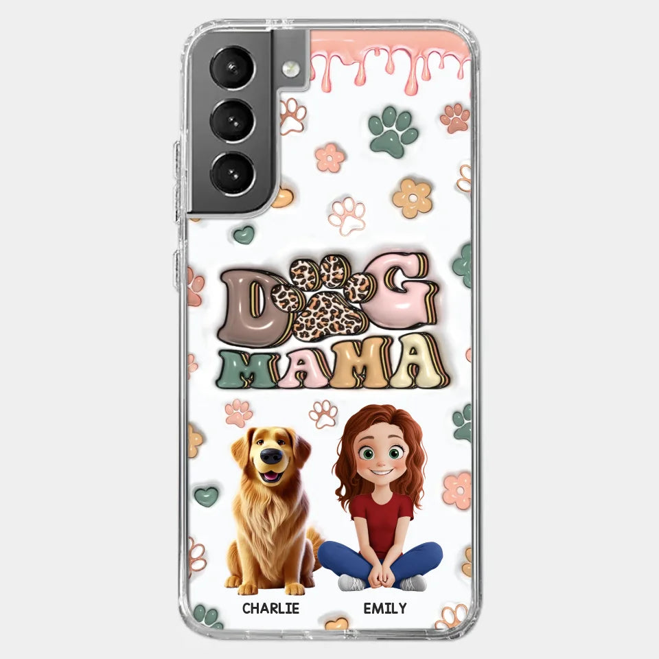 Happiness Is A Warm Puppy - Dog Personalized Custom 3D Inflated Effect Printed Clear Phone Case - Gift For Pet Owners, Pet Lovers