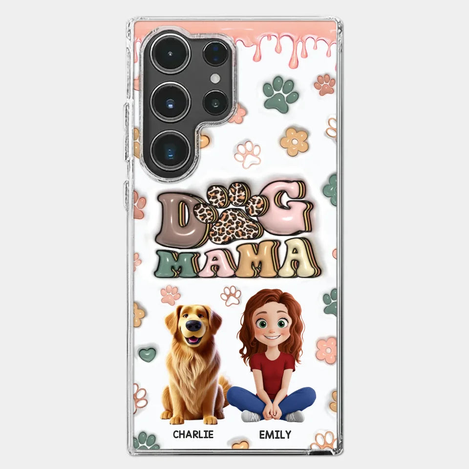 Happiness Is A Warm Puppy - Dog Personalized Custom 3D Inflated Effect Printed Clear Phone Case - Gift For Pet Owners, Pet Lovers