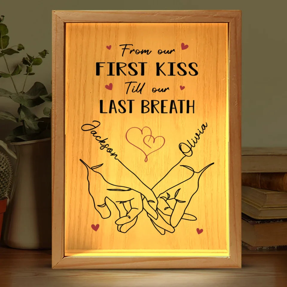 I’m Yours, And You’re Mine - Couple Personalized Custom Frame Light Box - Gift For Husband Wife, Anniversary