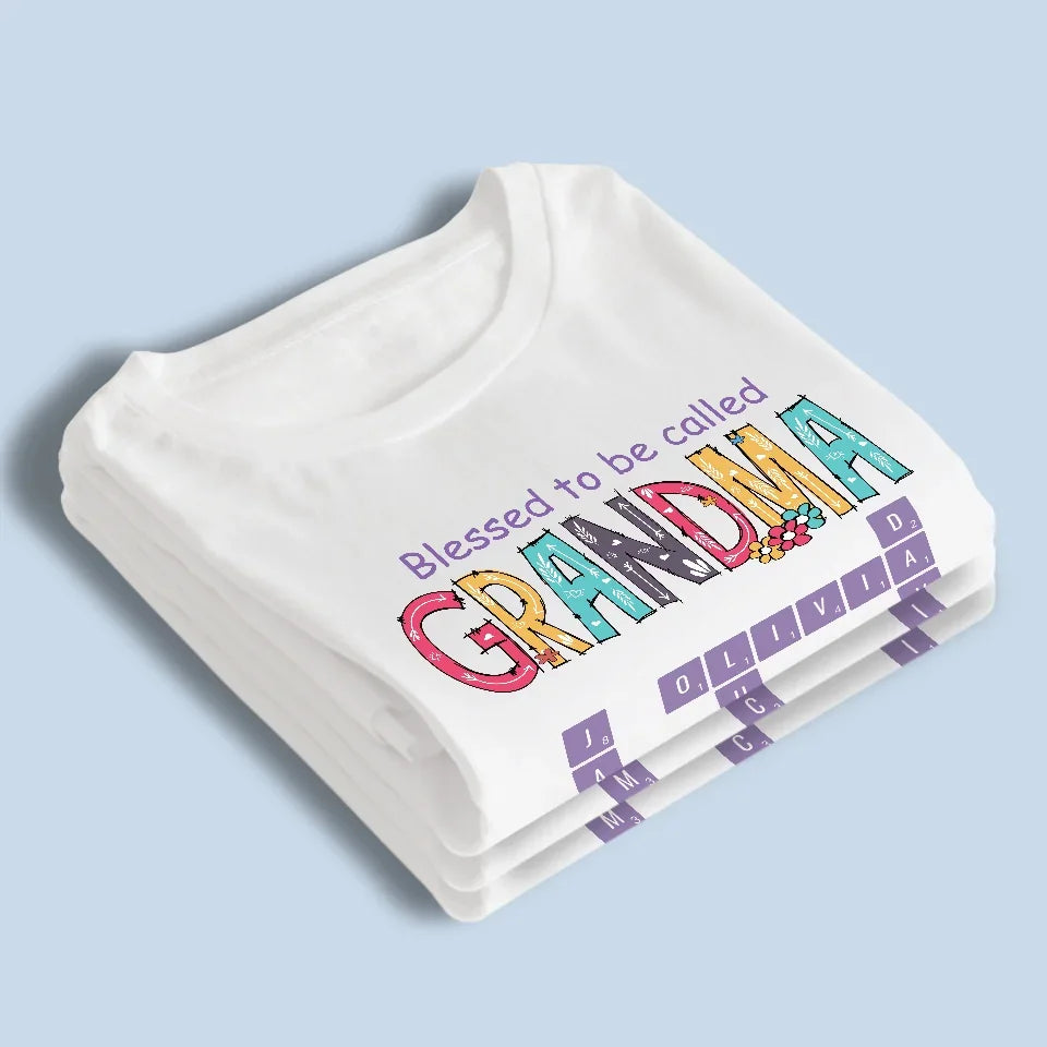 Puzzling Through Life With Grandma By Our Side - Family Personalized Custom Unisex T-shirt, Premium T-shirt, Hoodie - Gift For Mom, Grandma