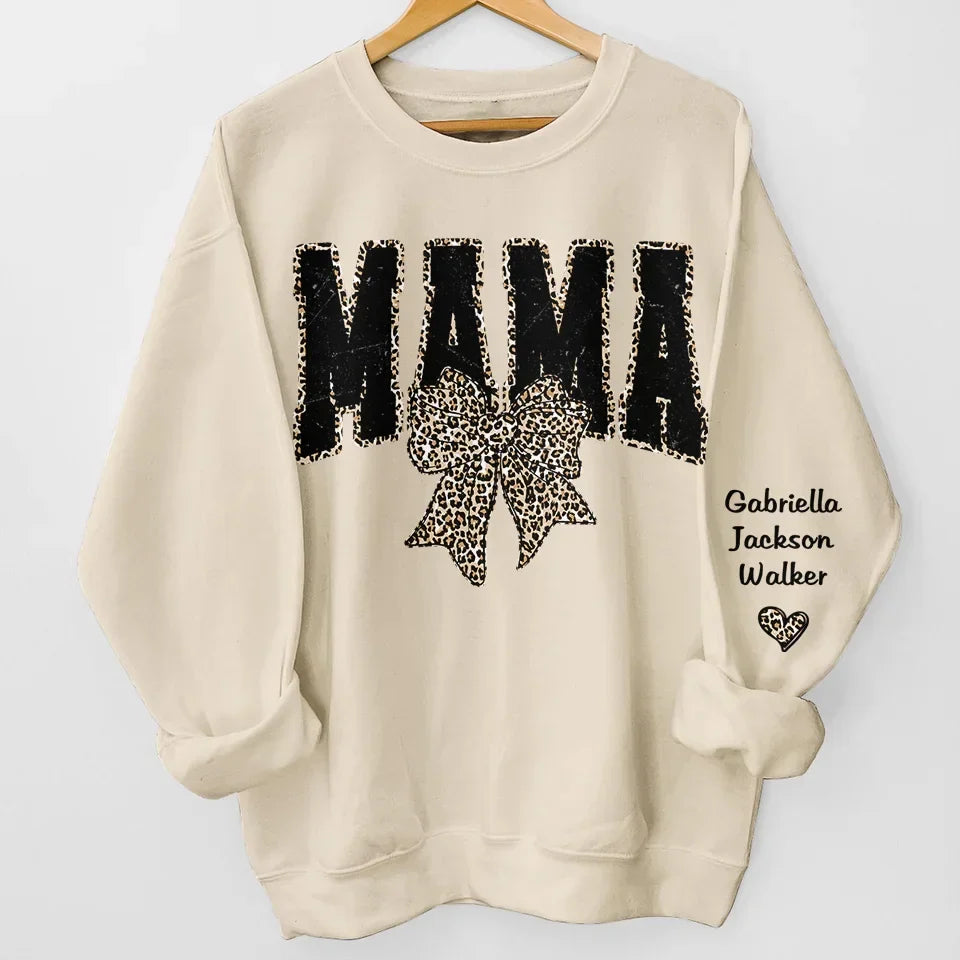 Love In Every Touch - Family Personalized Custom Unisex Sweatshirt, Hoodie With Design On Sleeve - Gift For Mom, Grandma