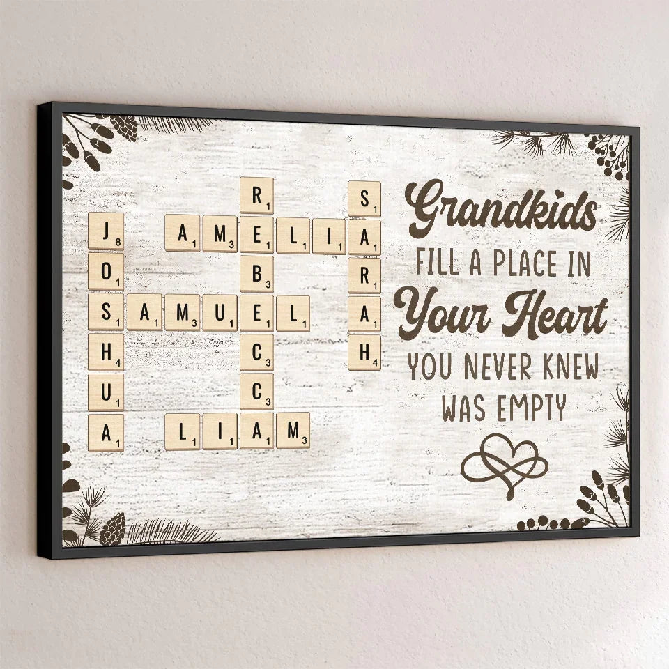Keep The Memories Alive With A Special Touch - Family Personalized Custom Horizontal Poster - Gift For Grandma, Grandpa, Grandkid