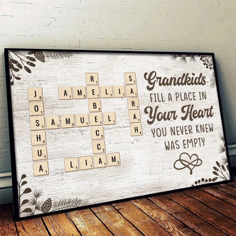 Keep The Memories Alive With A Special Touch - Family Personalized Custom Horizontal Poster - Gift For Grandma, Grandpa, Grandkid