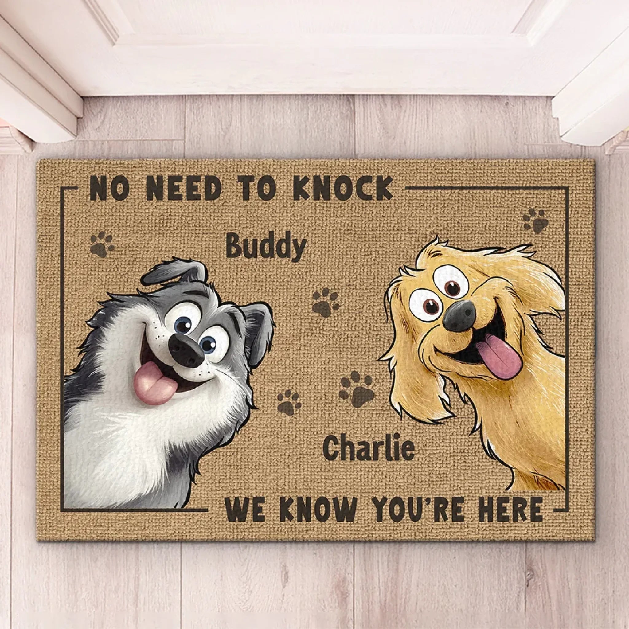 Home Sweet Home With Paw Approval Required - Dog Personalized Custom Home Decor Decorative Mat - House Warming Gift For Pet Owners, Pet Lovers