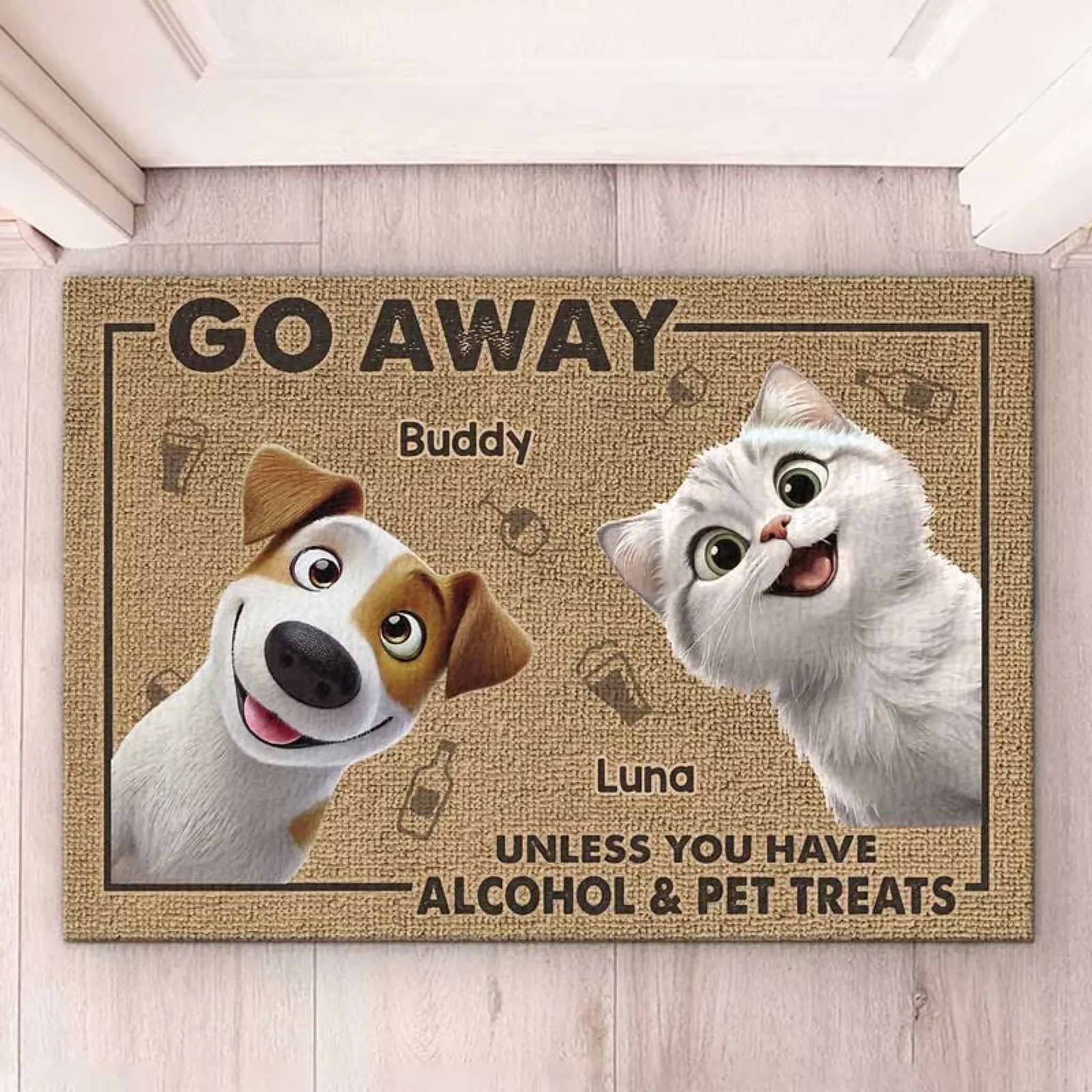 Paw Approved Entry For The Best Guests - Dog Personalized Custom Home Decor Decorative Mat - House Warming Gift For Pet Owners, Pet Lovers