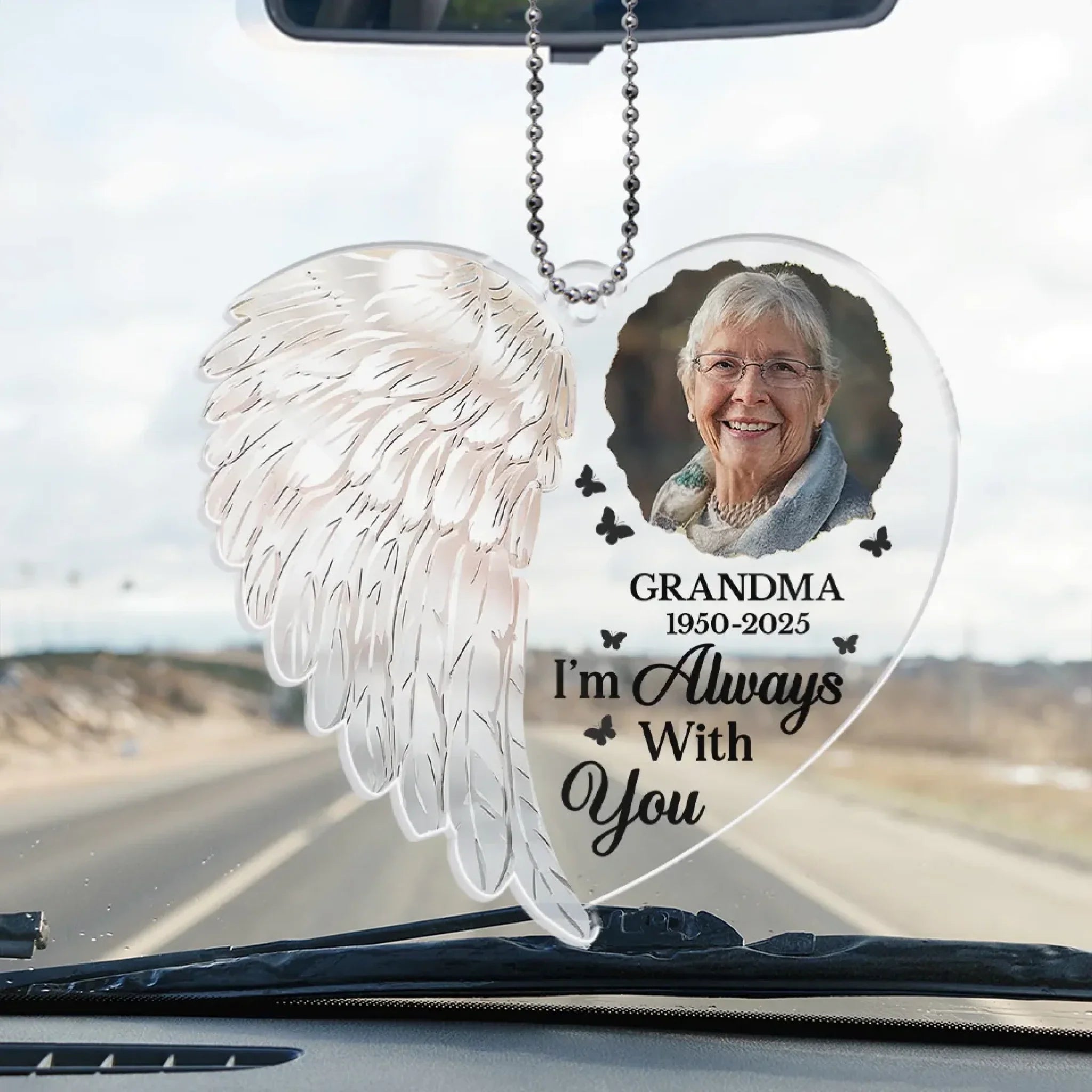 Custom Photo Still With You - Memorial Personalized Custom Car Ornament - Acrylic Custom Shaped - Sympathy Gift For Family Members