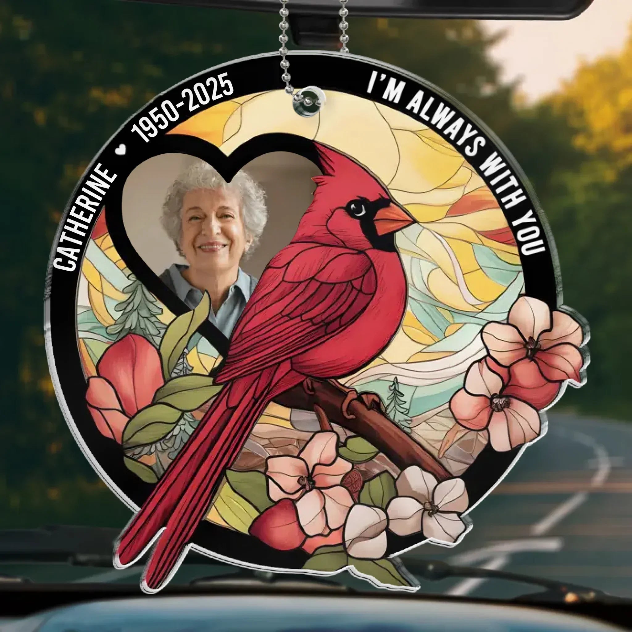 Custom Photo Heaven Gained An Angel - Memorial Personalized Custom Car Ornament - Acrylic Custom Shaped - Sympathy Gift For Family Members