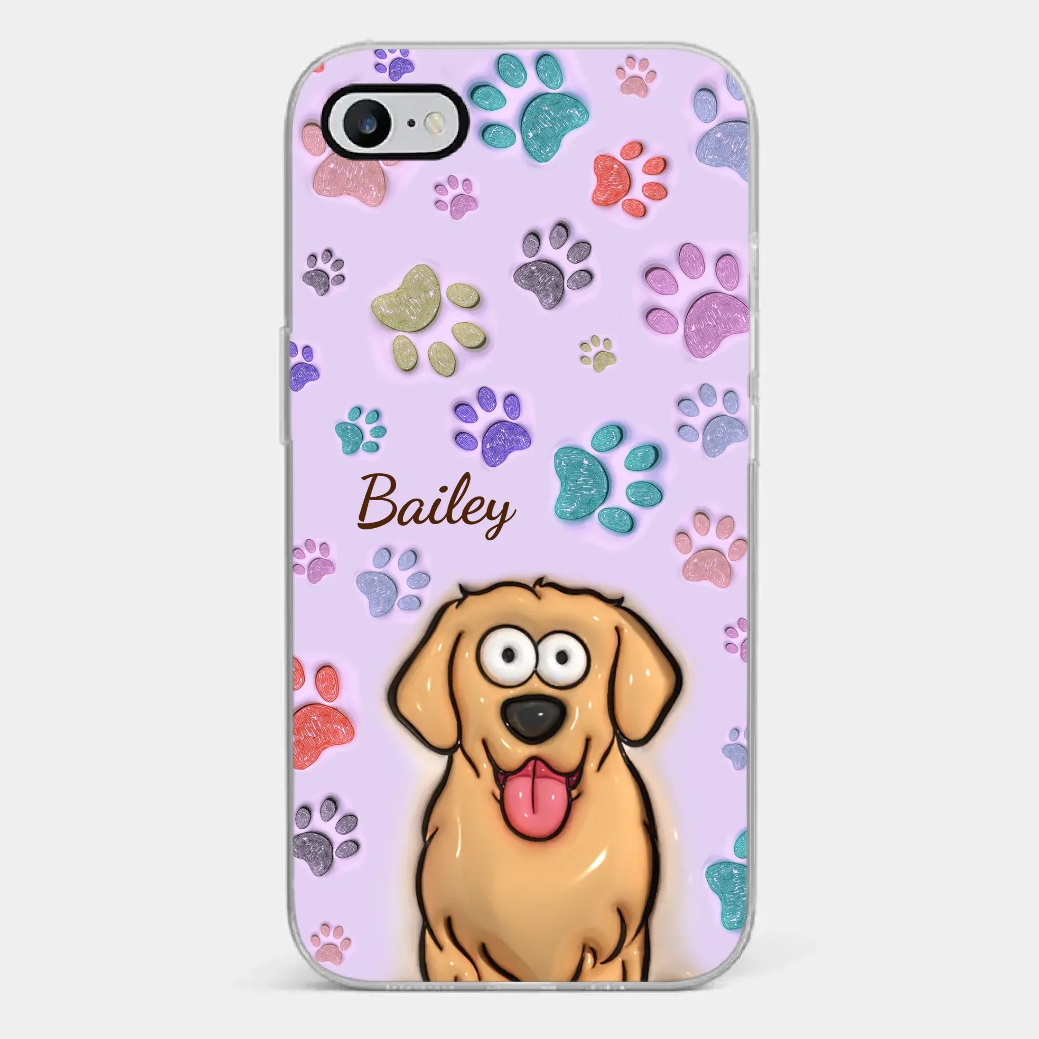 Pets Are The Best Kind Of Therapy - Dog & Cat Personalized Custom 3D Inflated Effect Printed Clear Phone Case - Gift For Pet Owners, Pet Lovers
