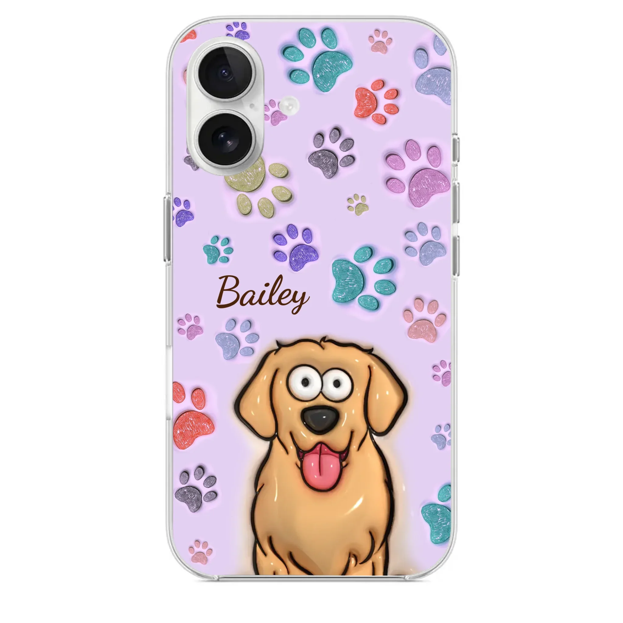 Pets Are The Best Kind Of Therapy - Dog & Cat Personalized Custom 3D Inflated Effect Printed Clear Phone Case - Gift For Pet Owners, Pet Lovers