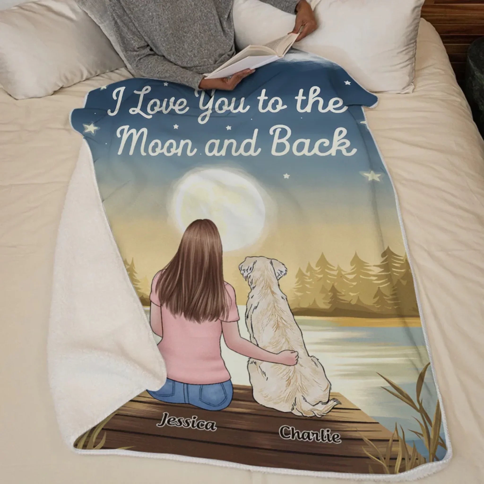 Paws Bring Peace To Our Souls - Dog & Cat Personalized Custom Blanket - Gift For Pet Owners, Pet Lovers