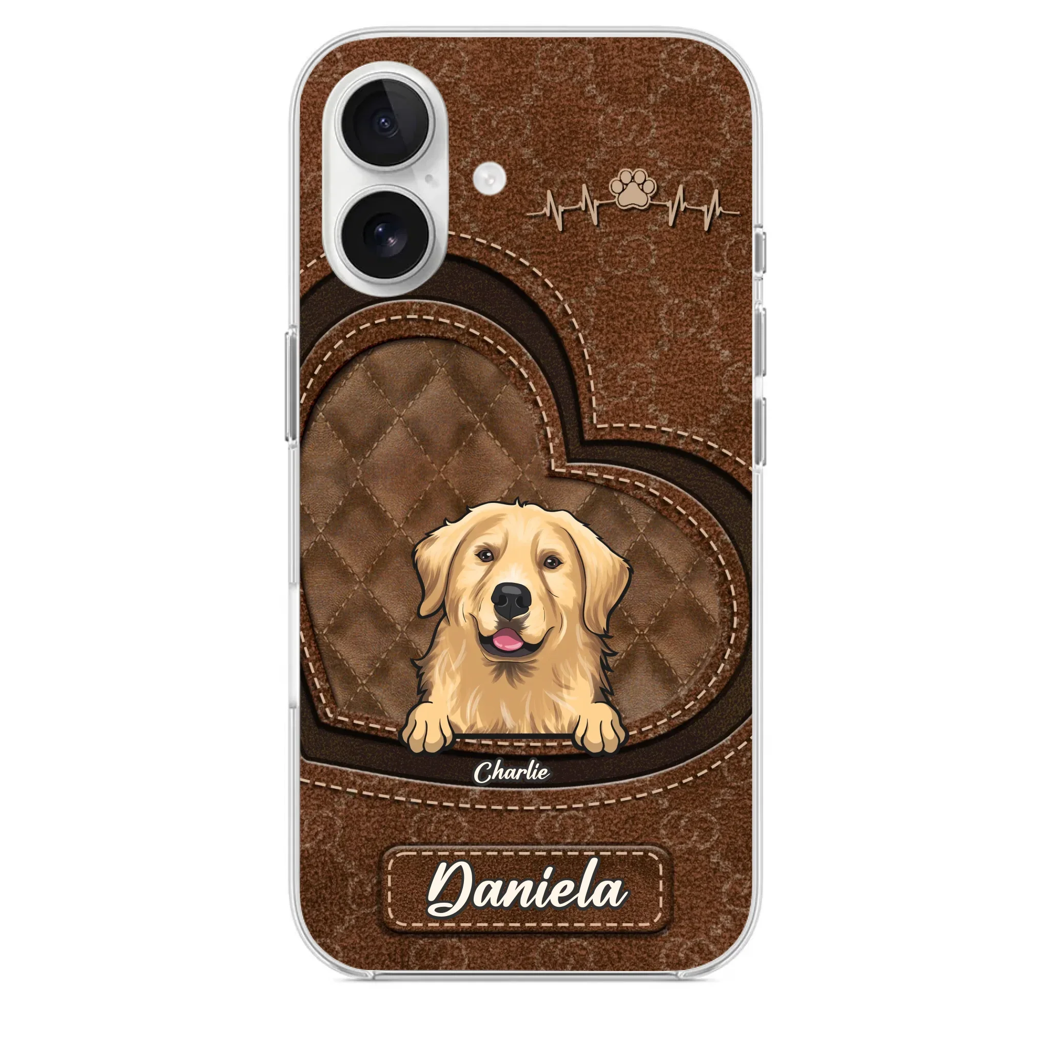 Love Grows With Every Paw Print - Dog & Cat Personalized Custom Clear Phone Case - Gift For Pet Owners, Pet Lovers