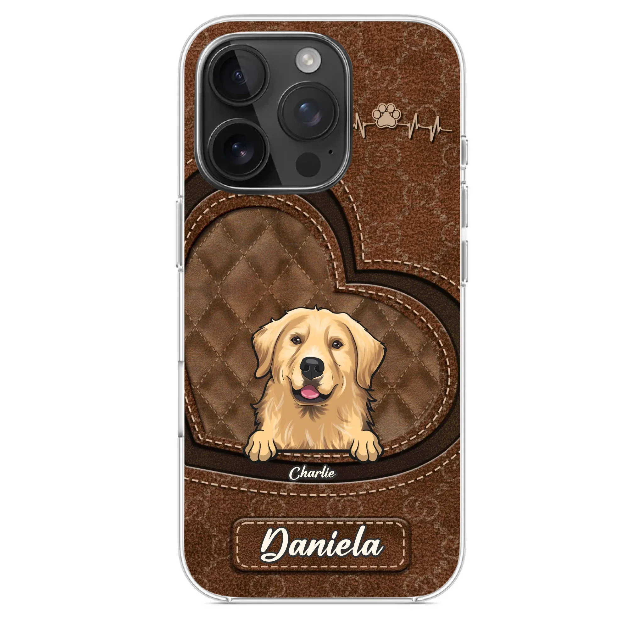 Love Grows With Every Paw Print - Dog & Cat Personalized Custom Clear Phone Case - Gift For Pet Owners, Pet Lovers