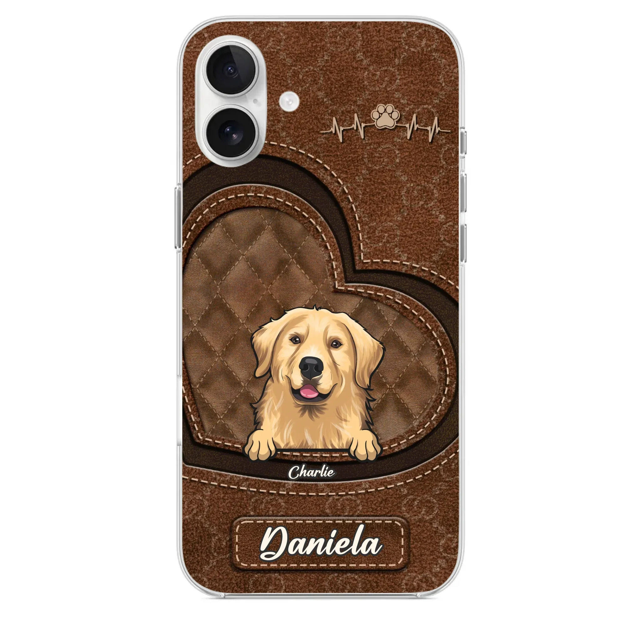 Love Grows With Every Paw Print - Dog & Cat Personalized Custom Clear Phone Case - Gift For Pet Owners, Pet Lovers