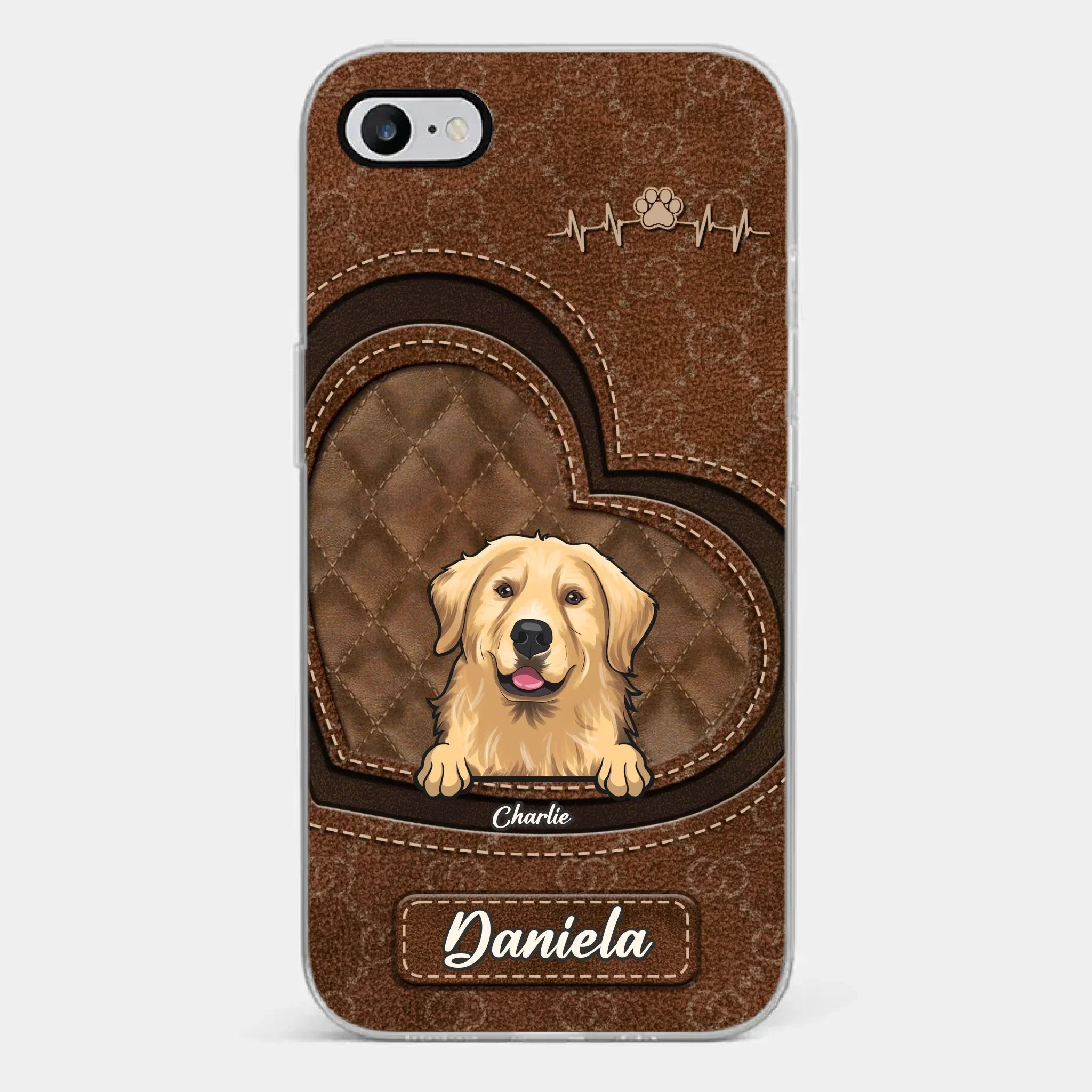 Love Grows With Every Paw Print - Dog & Cat Personalized Custom Clear Phone Case - Gift For Pet Owners, Pet Lovers