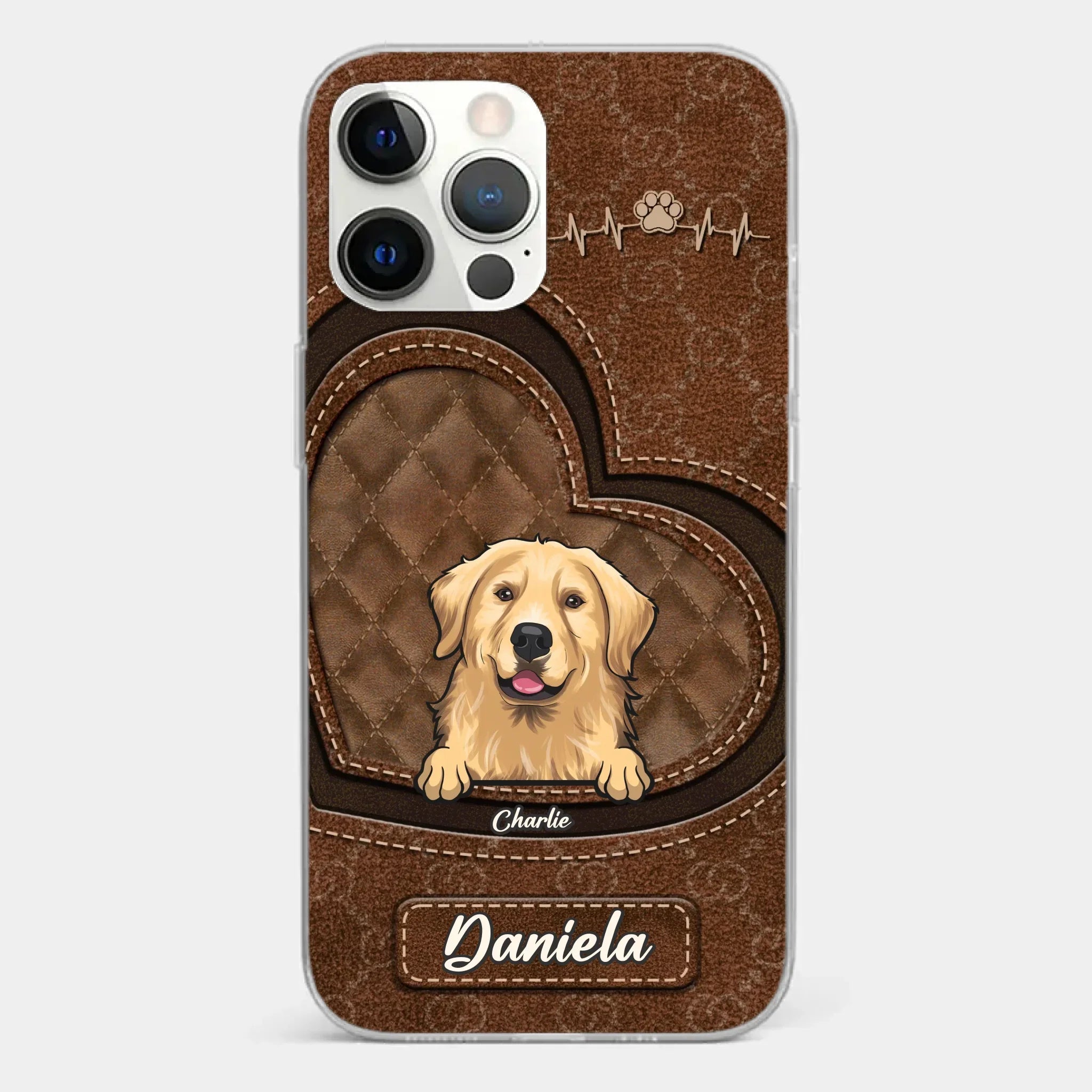 Love Grows With Every Paw Print - Dog & Cat Personalized Custom Clear Phone Case - Gift For Pet Owners, Pet Lovers