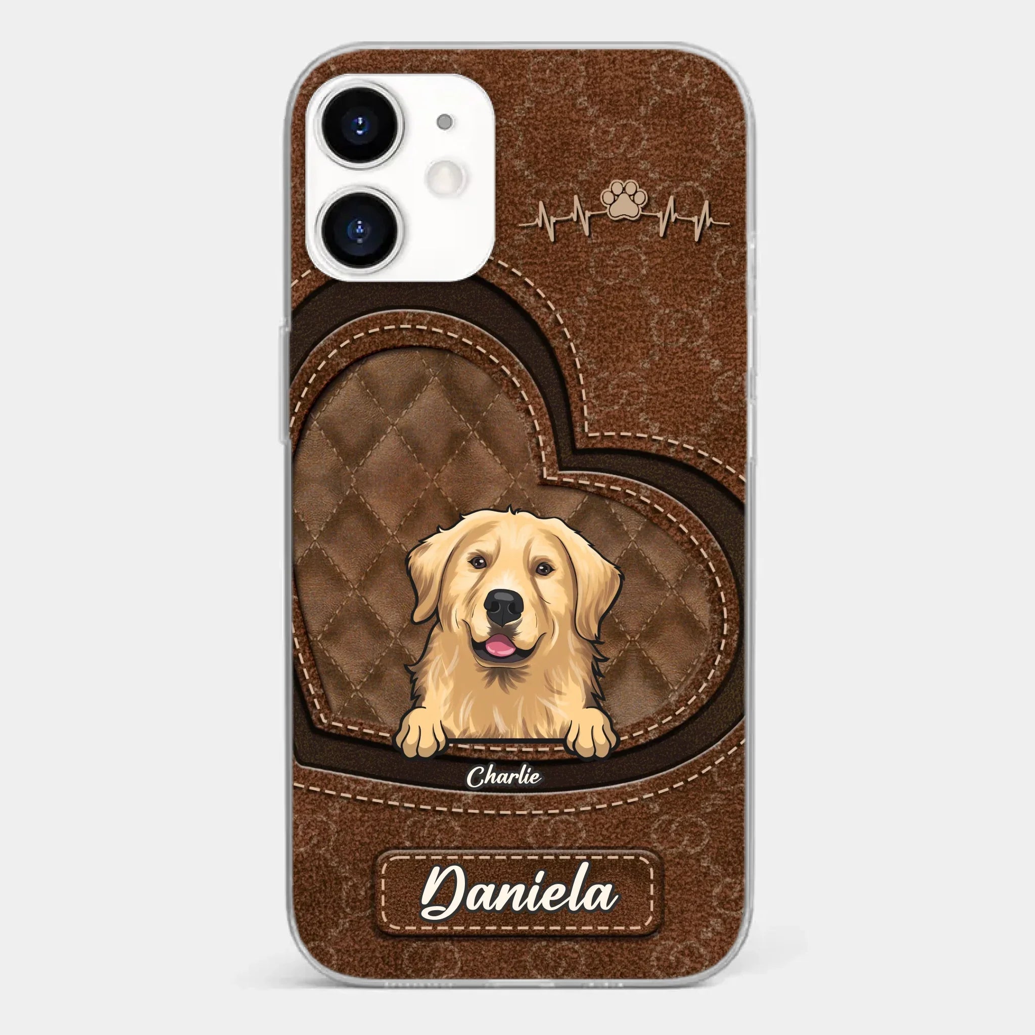 Love Grows With Every Paw Print - Dog & Cat Personalized Custom Clear Phone Case - Gift For Pet Owners, Pet Lovers