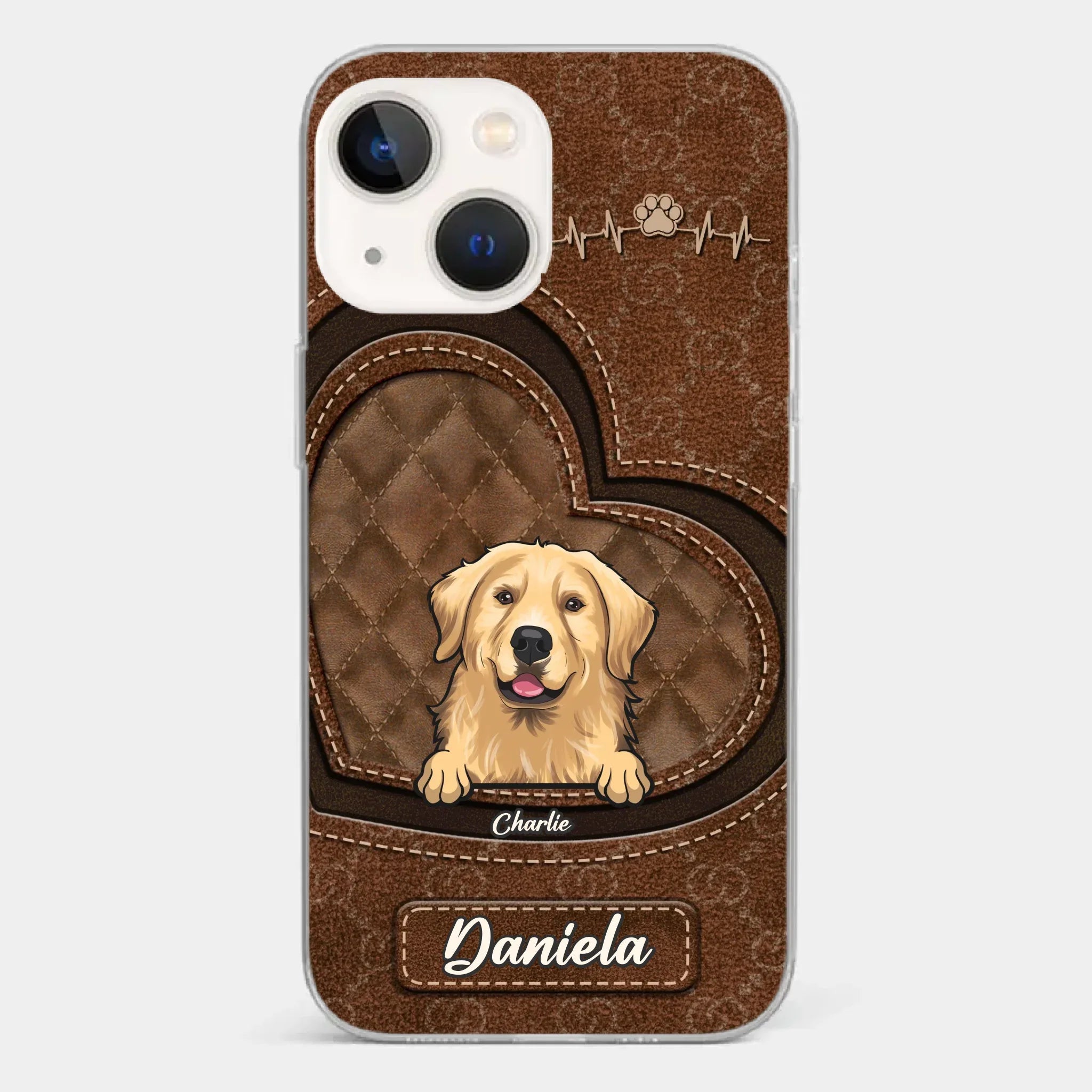 Love Grows With Every Paw Print - Dog & Cat Personalized Custom Clear Phone Case - Gift For Pet Owners, Pet Lovers