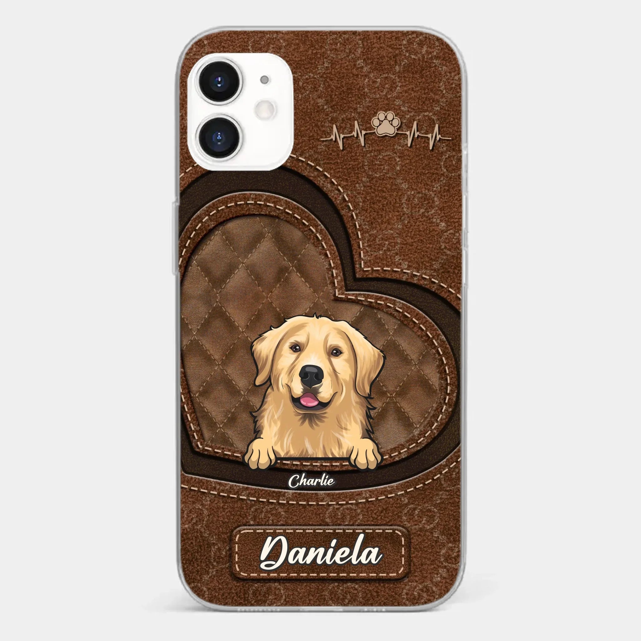 Love Grows With Every Paw Print - Dog & Cat Personalized Custom Clear Phone Case - Gift For Pet Owners, Pet Lovers